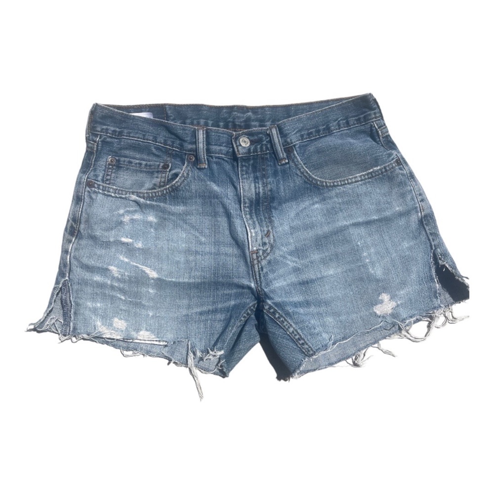 LEVI Strauss 559 Distressed Cutoff Red Tag Jean shorts. sz 33